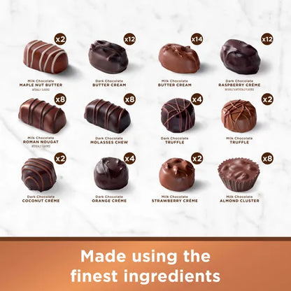 Russell Stover Chocolates Assorted Chocolates, 5 lb. Copper Box