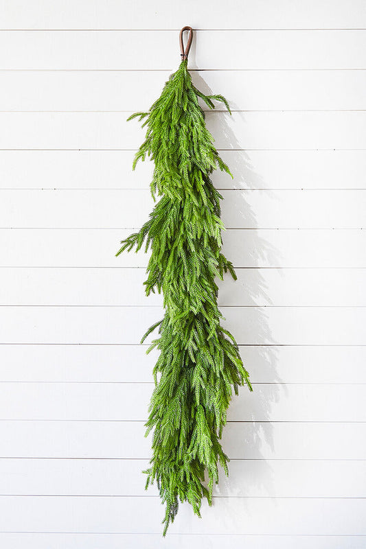 Decorator's Warehouse 60" X 16" Real Touch Deluxe Norfolk Pine Garland