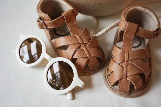 Little Love Bug Co. Desert Sand Closed Toe Sandal {Premium Leather}