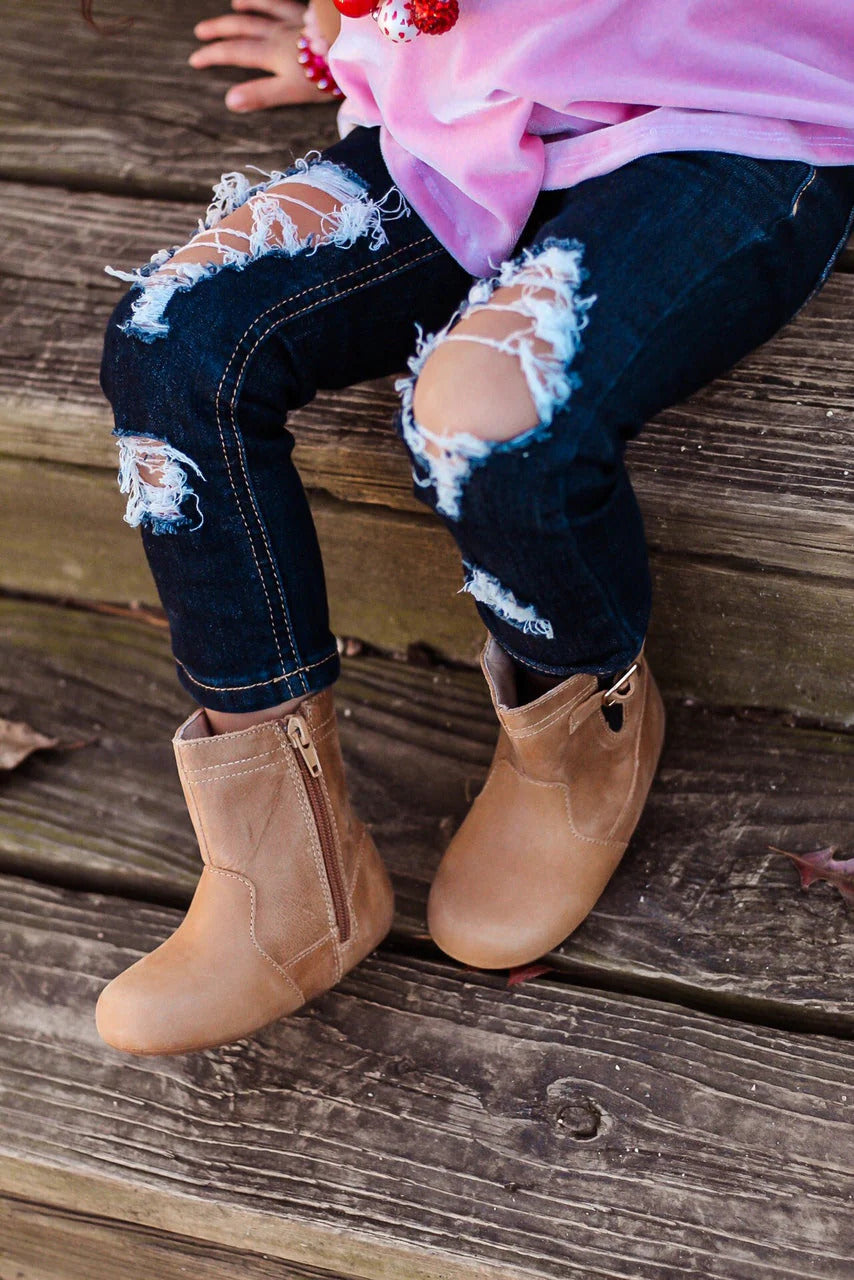 Little Love Bug Co. Desert Sand Riding Boot {Premium Leather}