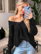 Cupshe Onyx Crisscross Lace Crochet Sweater (x2)