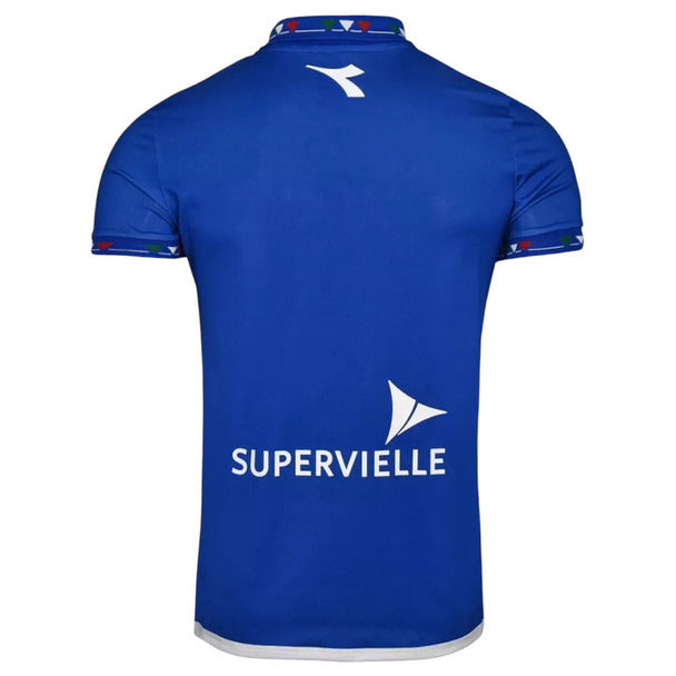 Pampa Direct Diadora Polo Shirt Vélez Sarsfield Alternate Jersey 2023, Blue, Men's Sportswear