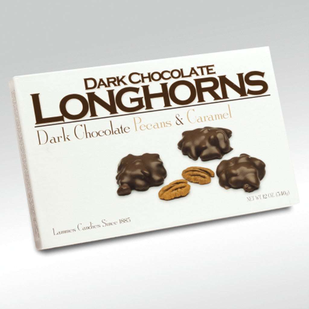 Lammes Candies Dark Chocolate Longhorns; 15 Pieces