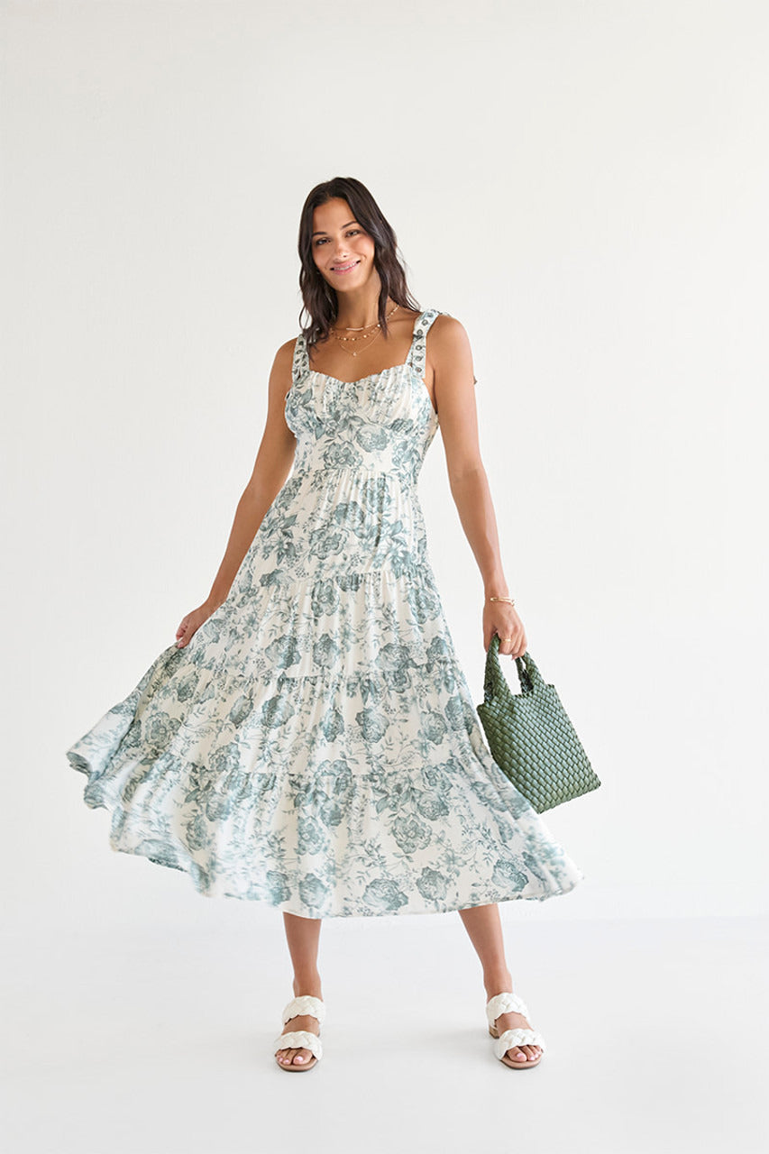 Francesca's Martina Floral Midi Dress (x2)