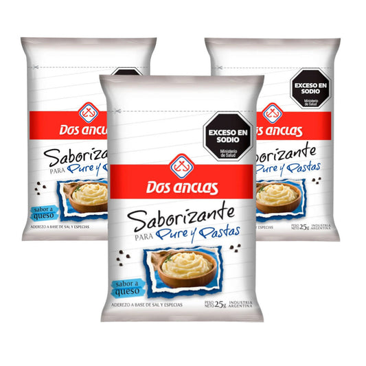 Pampa Direct Dos Anclas Flavor Enhancer for Mashed Potatoes & Pasta, 25 g / oz (pack of 3)