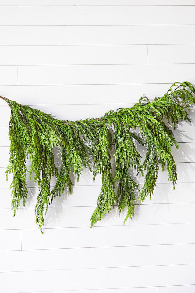 Decorator's Warehouse 47" Real Touch Norfolk Pine Dripping Garland