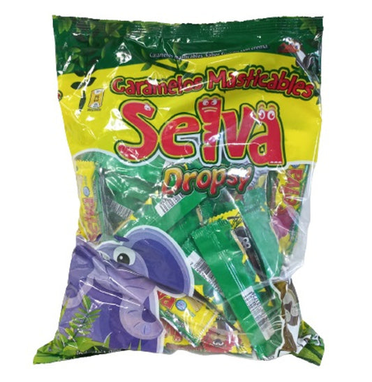 Pampa Direct Dropsy Selva Caramelos Masticables Soft Chewy Candies Strawberry Flavor, 700 g / 24.7 oz bag