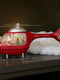 Cracker Barrel Santa's Helicopter Glitter Globe