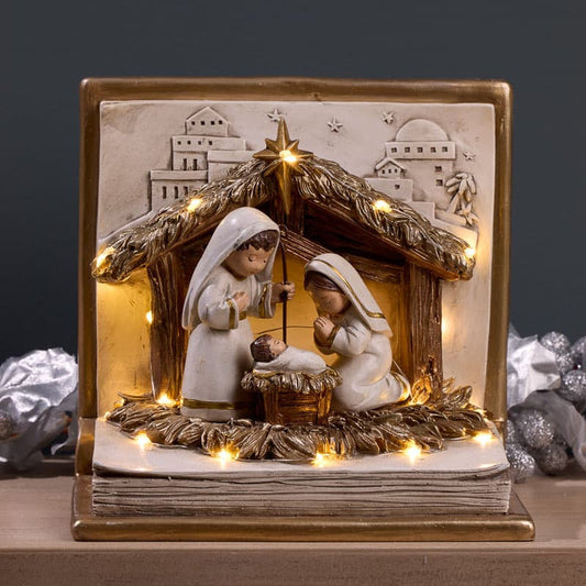 Cracker Barrel LED Book Nativity