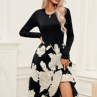 Cupshe Floral Print Ruffled Wrap Midi Dress(X2)