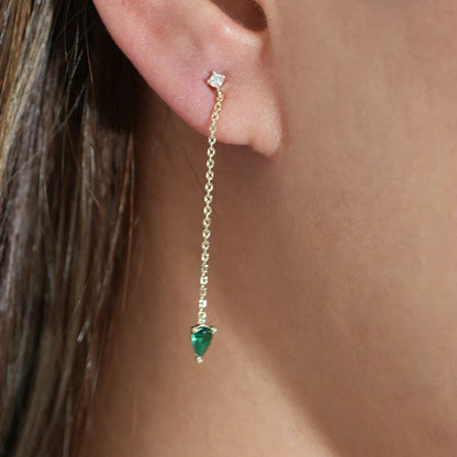 ARGENTO VIVO THE LINEAR CZ DROP EARRING