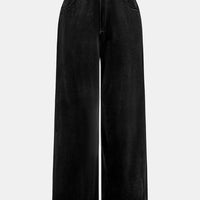 Cupshe x JoJo Midnight Black Wide Leg Trousers