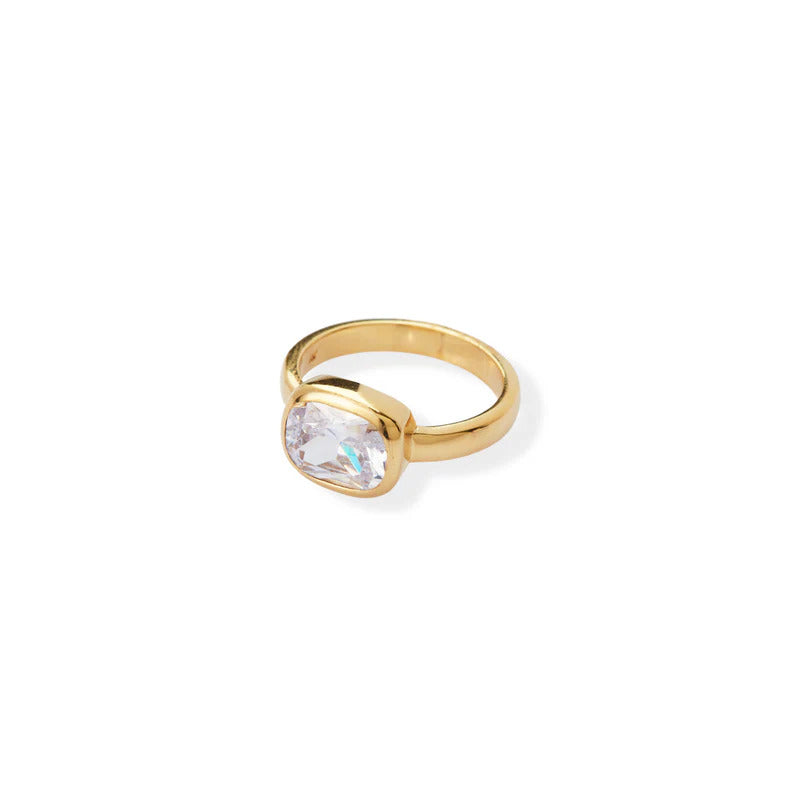 ARGENTO VIVO THE CUSHION BEZEL CZ RING