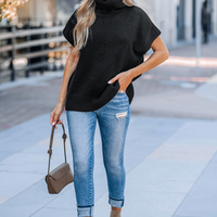 Cupshe Short Sleeve Knit Turtleneck (x2)