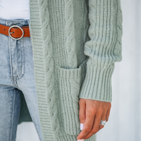 Cupshe Cable Knit Open-Front Cardigan (x2)