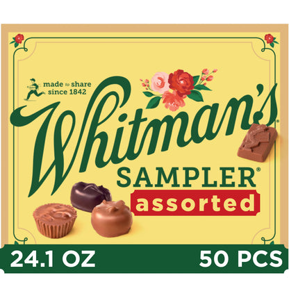Russell Stover Chocolates Whitman's Sampler Assorted Chocolates, 24.1 oz. box