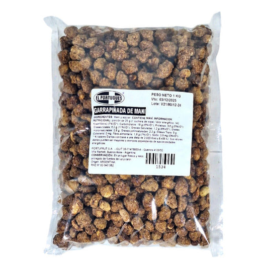 Pampa Direct El Portugués - Traditional Argentine Caramelized Peanuts Snack, Garrapiñadas de Maní, 1 kg / 35.2 oz