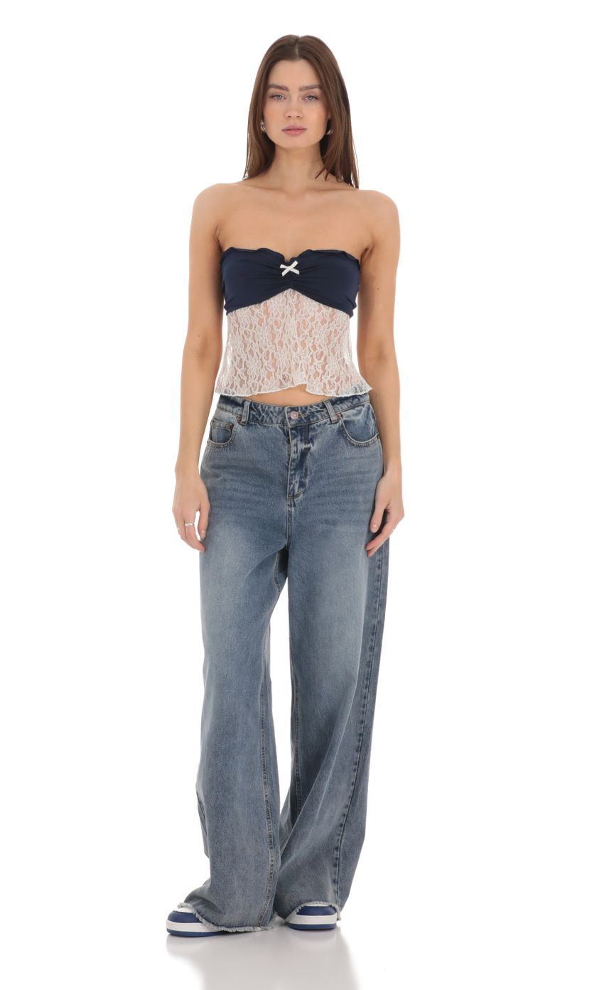 Lucy in the Sky Strapless Lace Top