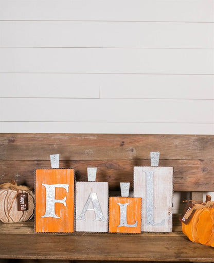 Decorator's Warehouse 8” Wood Harvest Pumpkin with Burlap Bow and Berry Accents