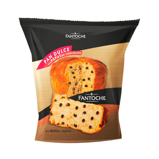 Pampa Direct Fantoche Pan Dulce con Chips de Chocolate Very Fluffy Sweet Bread, 400 g / 14.10 oz