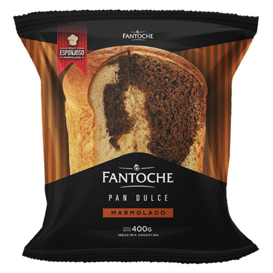 Pampa Direct Fantoche Pan Dulce Marmolado Very Fluffy Marbled Sweet Bread, 400 g / 14.10 oz