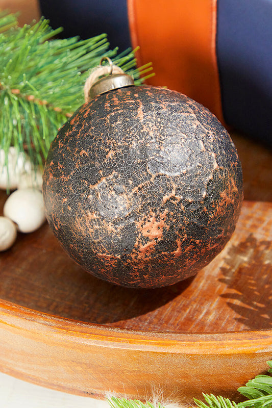 Decorator's Warehouse 4" Faux Metal Copper Ball Ornament