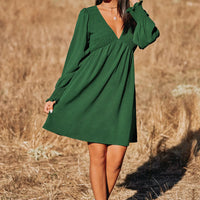 Cupshe Cooler Daze Smocked V-Neck Dress (x2)