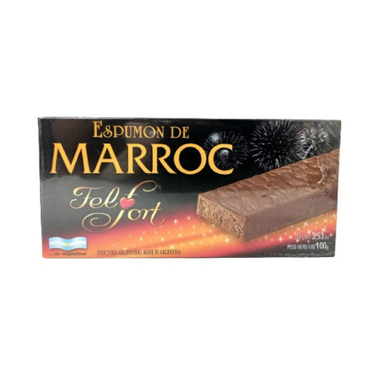 Pampa Direct Espumón de Marroc Soft Nougat Torrone Marroc Chocolate Flavor by FelFort, 100 g / 3.53 oz bar