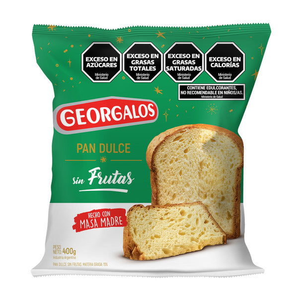 Pampa Direct Georgalos Pan Dulce Without Fruits Made with Sourdough, 400 g / 14.11 oz