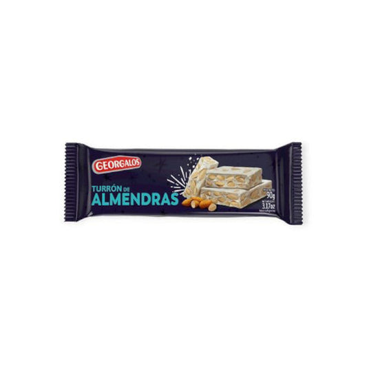 Pampa Direct Georgalos Turrón Semi Blando de Almendras Soft Almonds Nougat, 90 g / 3.17 oz