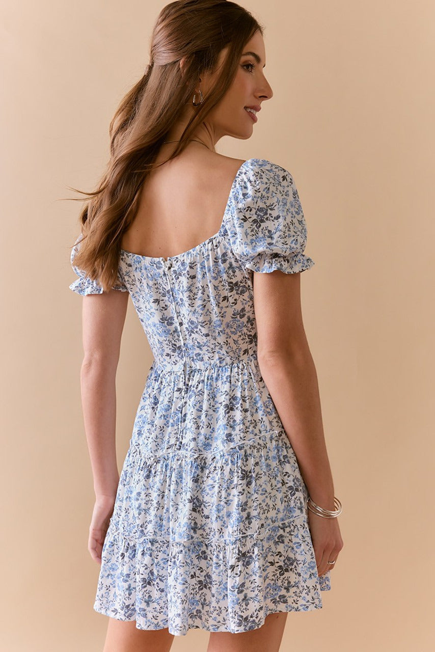 Francesca's Naomi Tie Back Floral Mini Dress (x2)