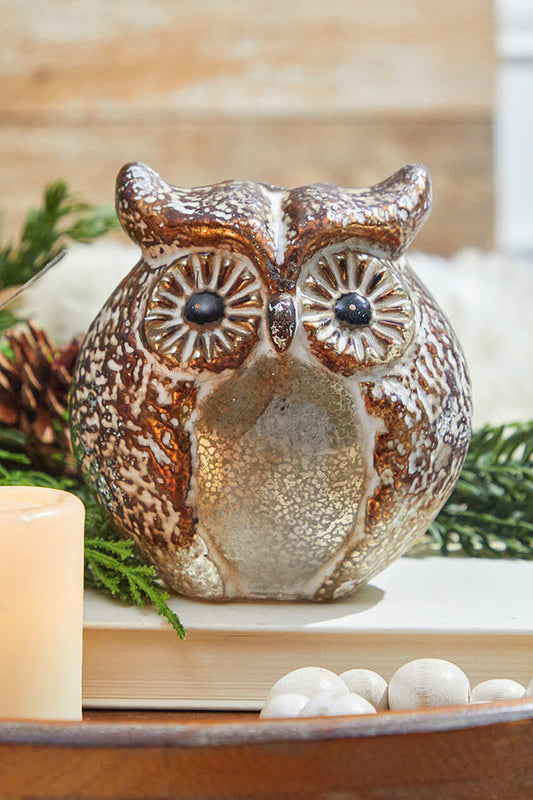 Decorator's Warehouse 6” Small Glass Owl figurine