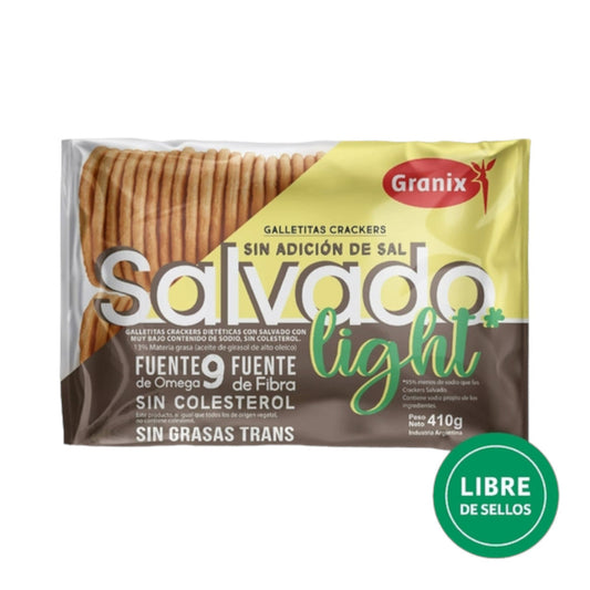 Pampa Direct Granix Galletitas Crackers de Salvado Sin Sal Light, Healthy Bran, 410 g / 14.46 oz