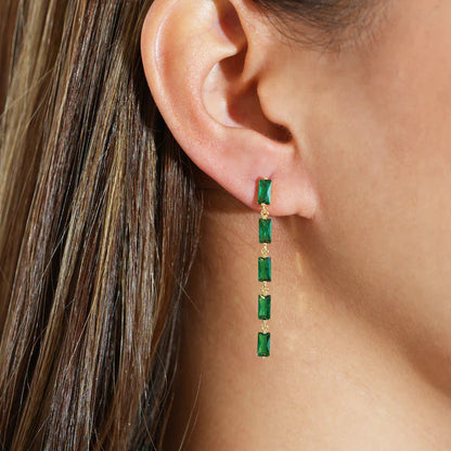 ARGENTO VIVO THE BAGUETTE DROP EARRING