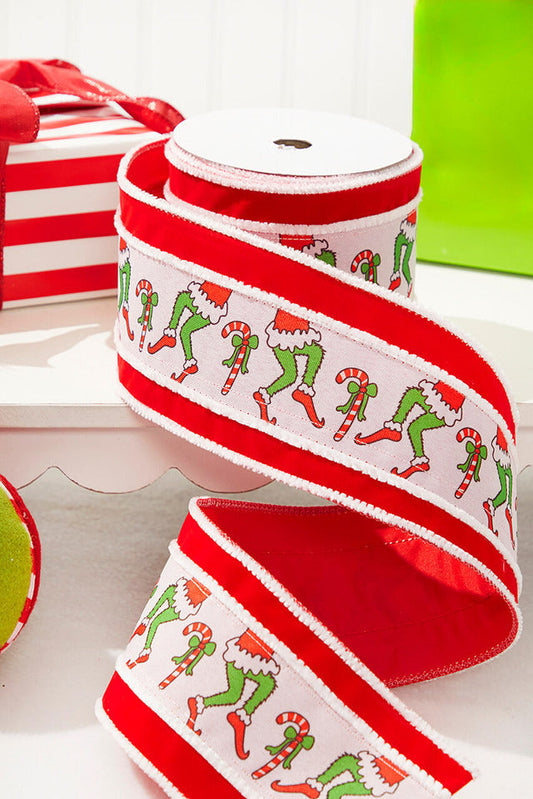 Decorator's Warehouse 4“ x 10 Yard Grinch Legs Ribbon