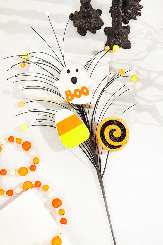 Decorator's Warehouse 28" Ghost Candy Corn Lollipop Spray