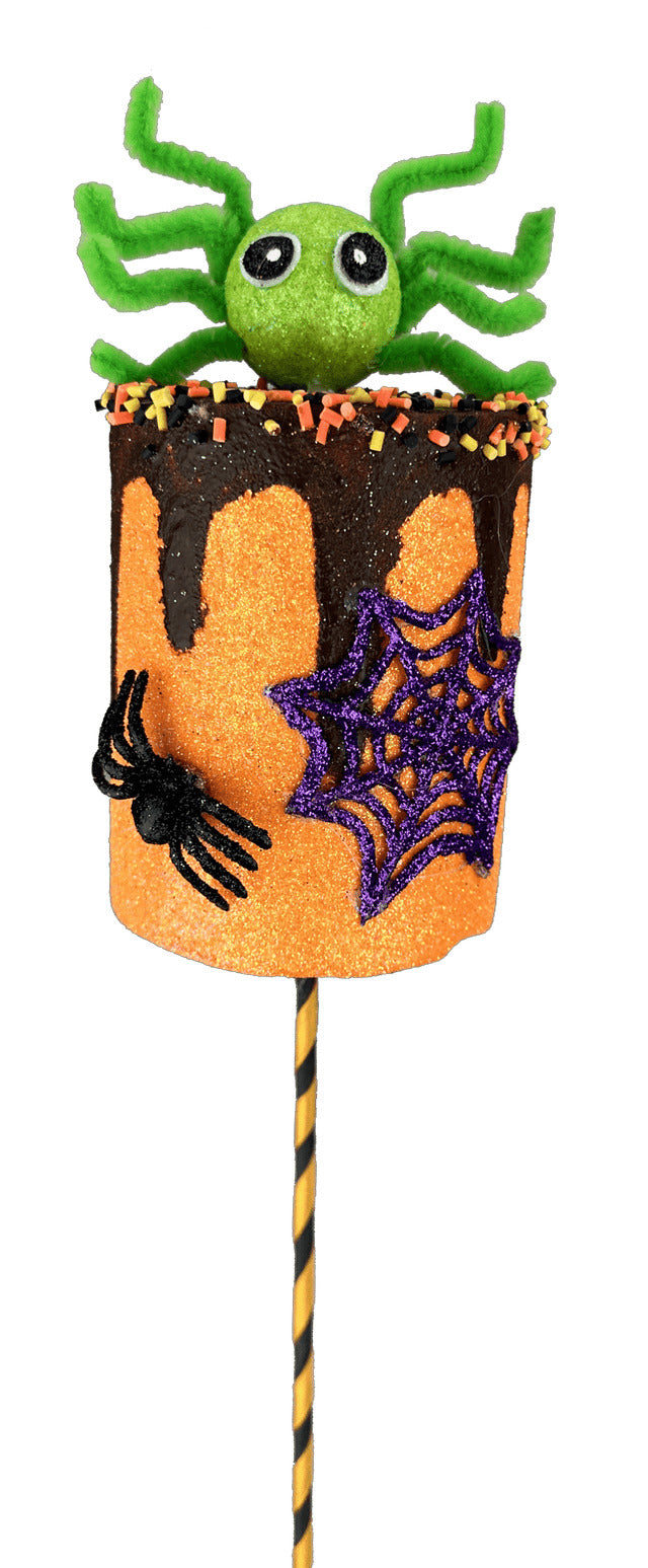 Decorator's Warehouse 18" Orange Spider Marshmallow Pick