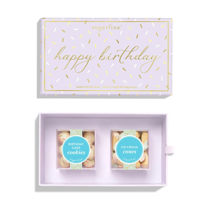 Sugarfina Happy Birthday 2 Piece Candy Bento Box (x2)