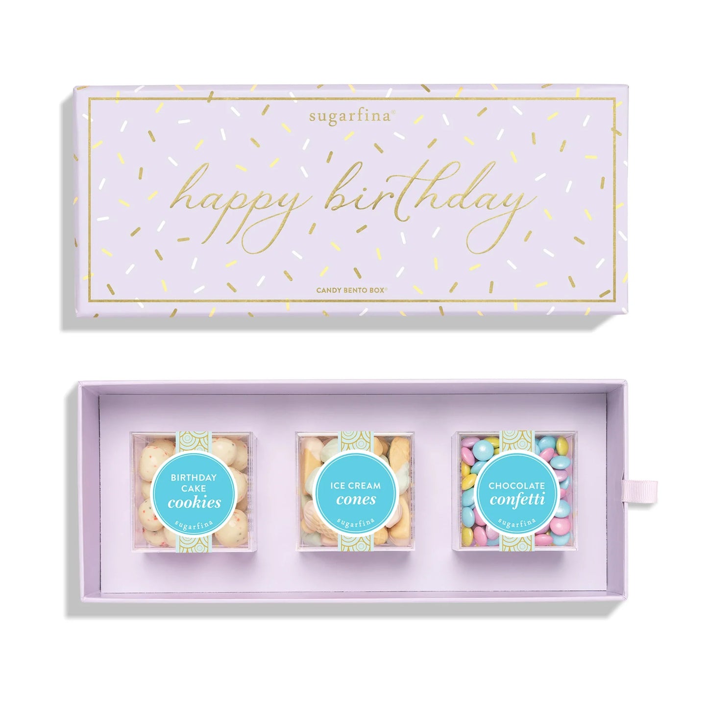 Sugarfina Happy Birthday 3 Piece Candy Bento Box