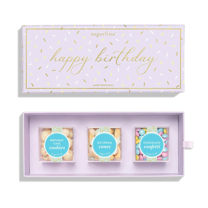 Sugarfina Happy Birthday 3 Piece Candy Bento Box