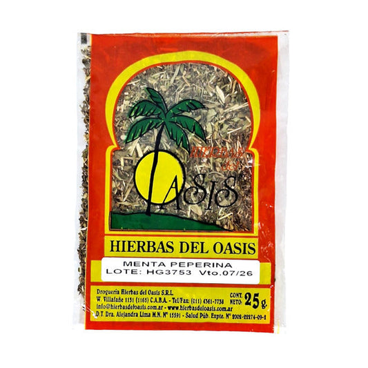 Pampa Direct Hierbas del Oasis Menta Peperina Herbal Tea for Infusions, 25 g / 0.88 oz