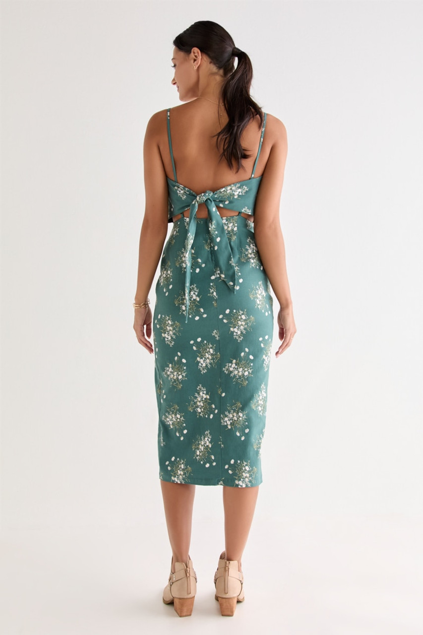 Francesca's Robin Bow Back Floral Midi Dress (x2)