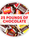 HERSHEY'S Chocolate Miniatures Assorted Bulk 25lb Candy Box