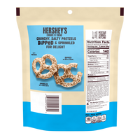 HERSHEY COOKIES N CREME Dipped Pretzels 8.50oz Candy Bag