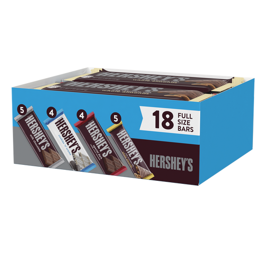 HERSHEY'S Favorite Standard Size Variety Pack 18 Candy Bars