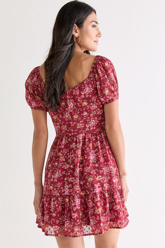 Francesca's Carrie Floral Sweetheart Mini Dress (x2)