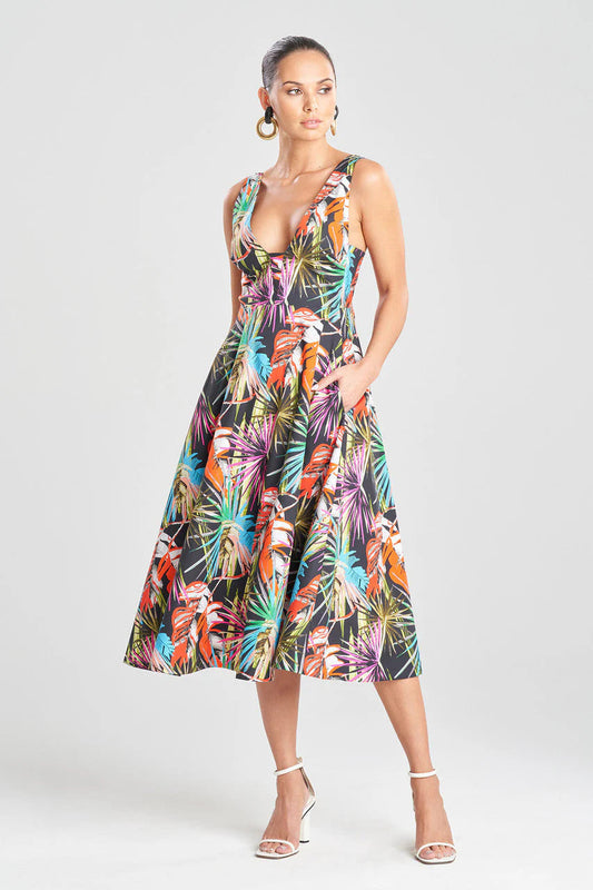 Natori El Nido Cotton Poplin Dress