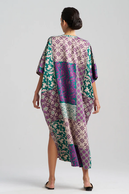 Natori Tapestry Zip Caftan