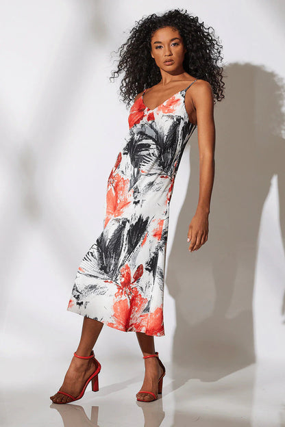 Natori Sunset Palm Slip Dress
