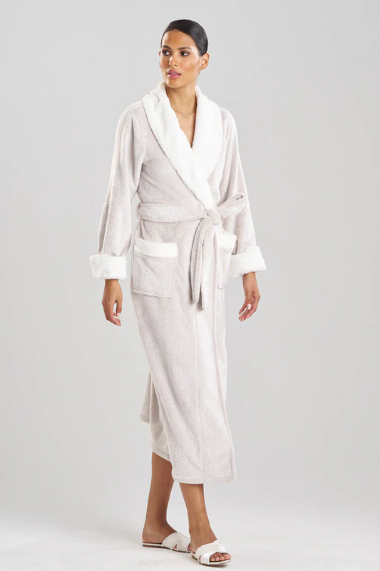 Natori Frosted Faux Fur Robe
